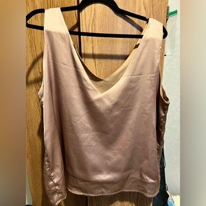 Silk Satin Sleeveless Blouse